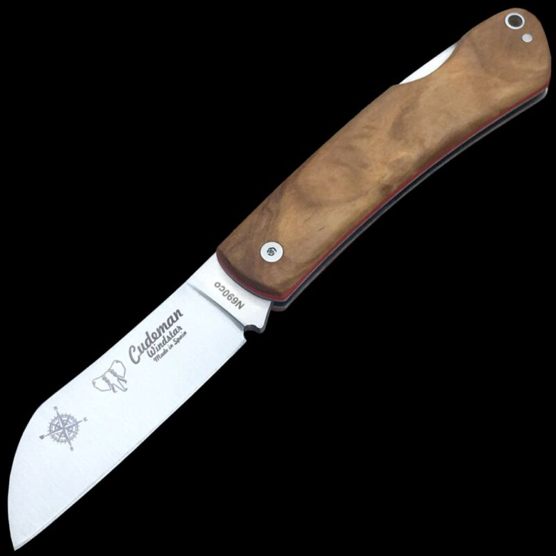 Cudeman Windstar Olive Wood Folding Knife With Sheath Blades Co Uk